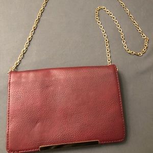 Mix No.6 Maroon Red Leather Like Purse